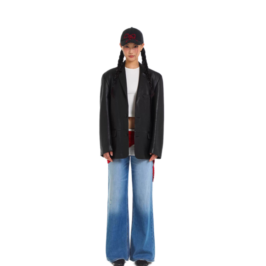 Classic bow baseball cap black - Moromoro