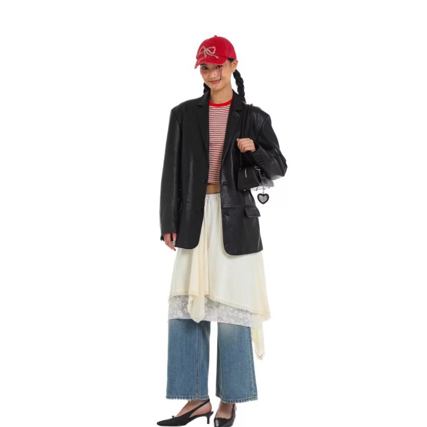 Classic bow baseball cap red - Moromoro