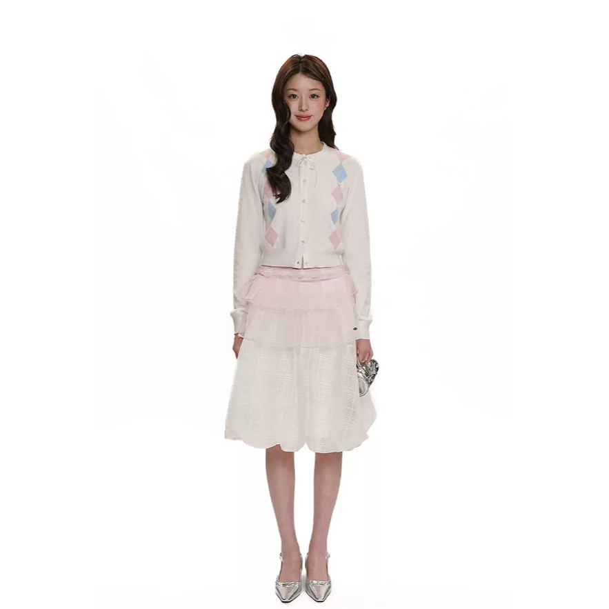 Layered Style Flare Mini Skirt	- Moromoro