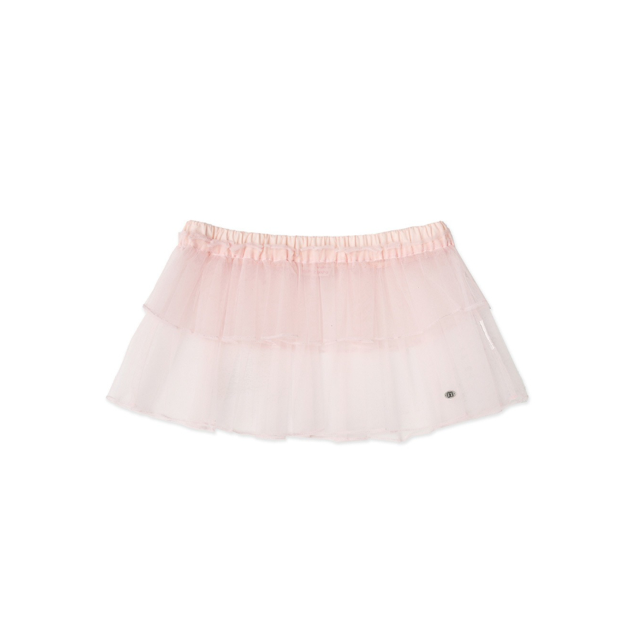 Layered Style Flare Mini Skirt	- Moromoro