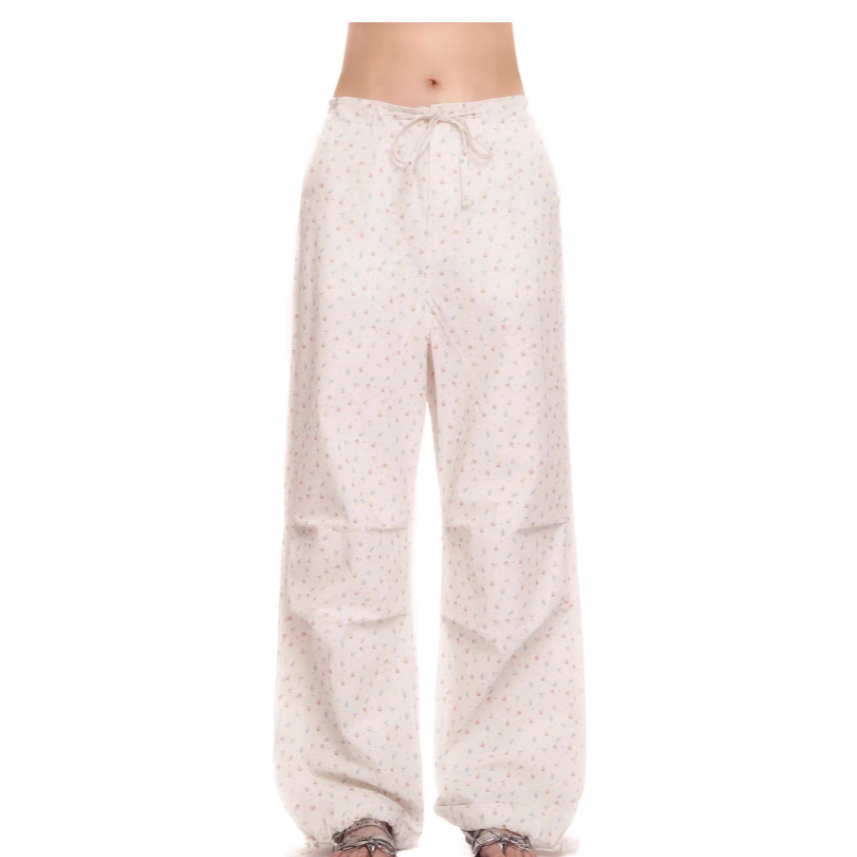 Retro Rabbit Print Overalls Trousers - Moromoro