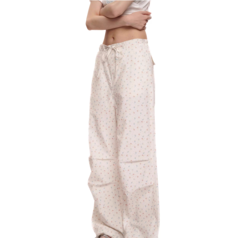 Retro Rabbit Print Overalls Trousers - Moromoro