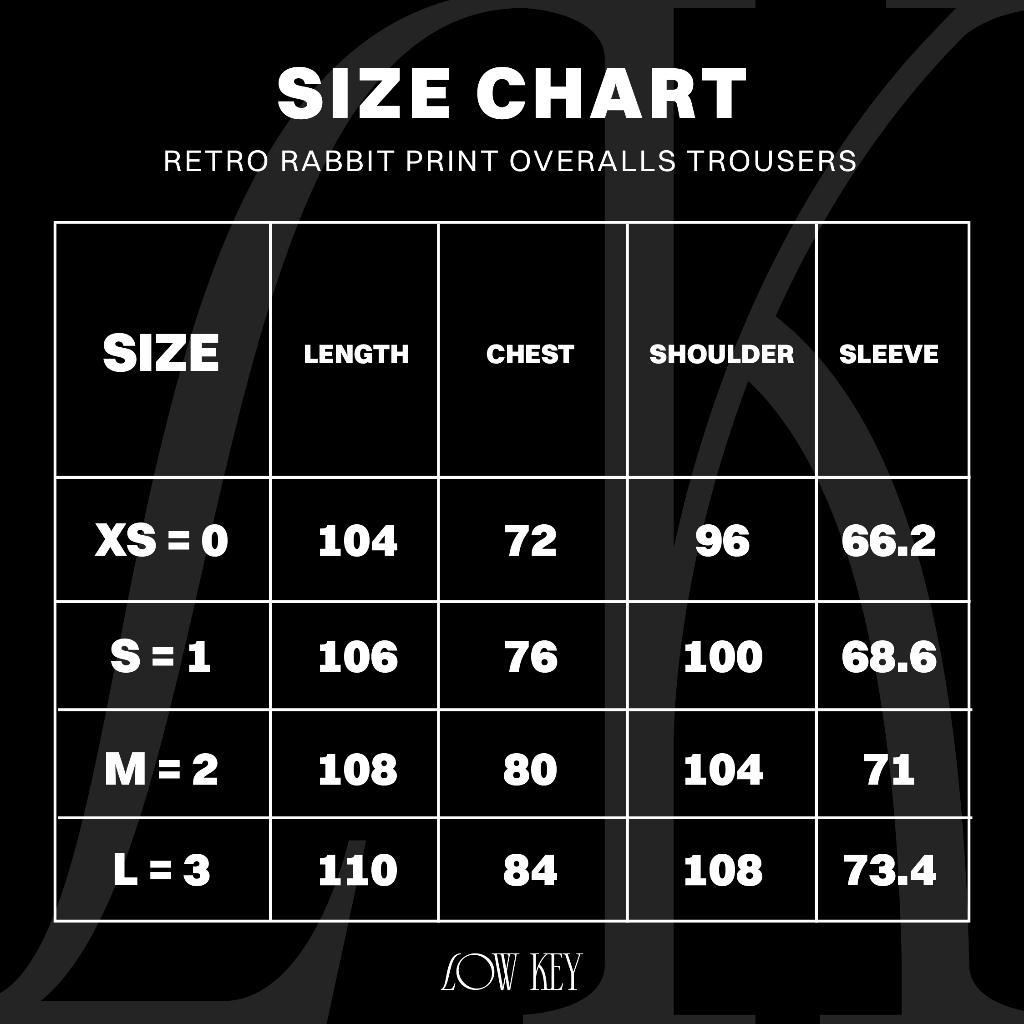 Retro Rabbit Print Overalls Trousers - Moromoro