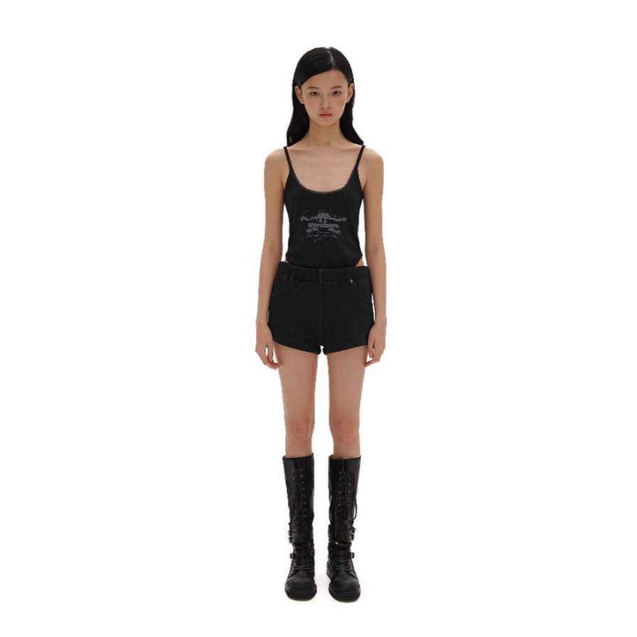 black printed Bodysuit - Moromoro