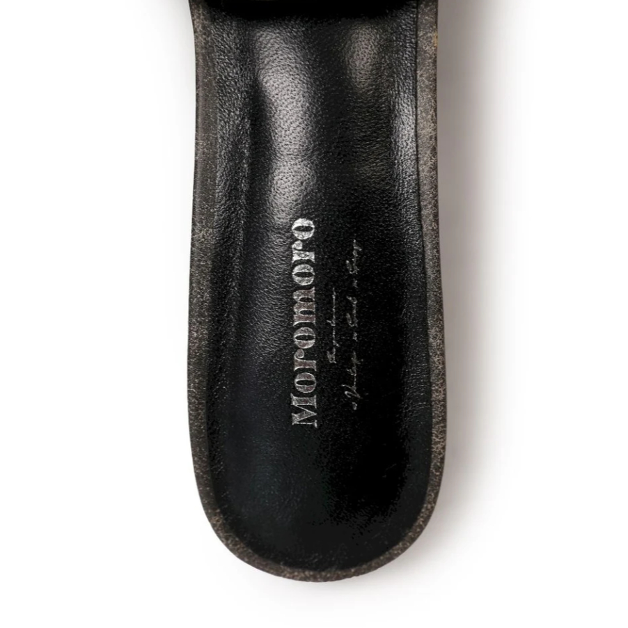 Bow poited hight sandal shoes dark grey - Moromoro