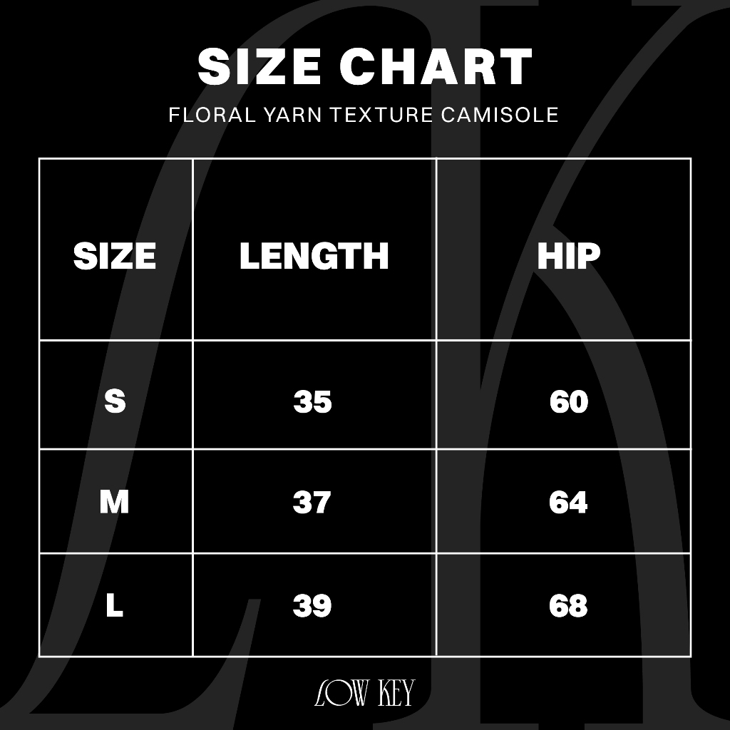Floral yarn texture camisole - Moromoro