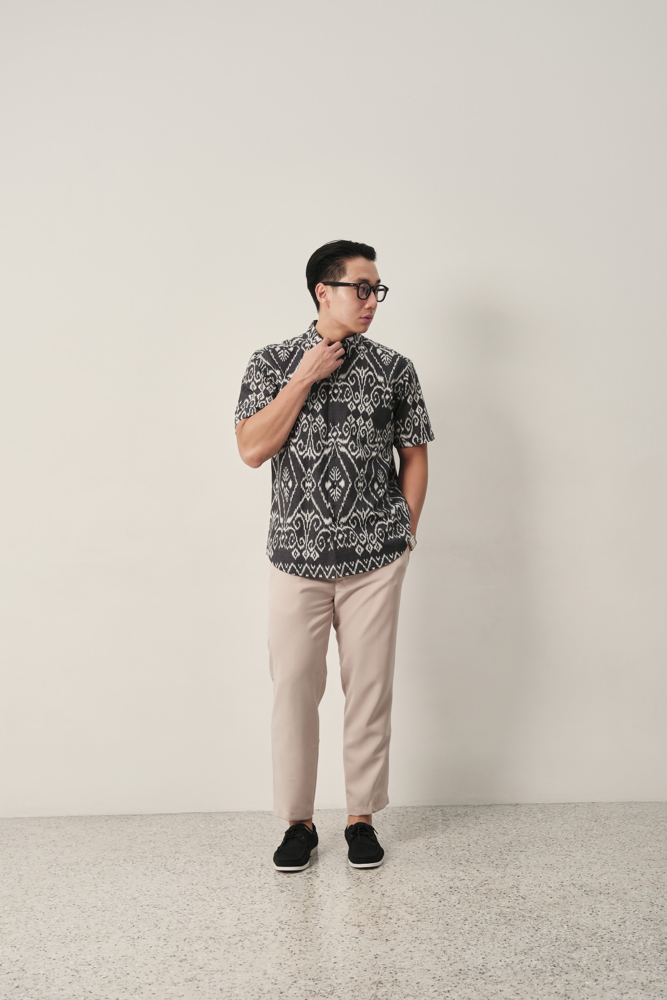 MARAKESH BLACK Short Sleeve