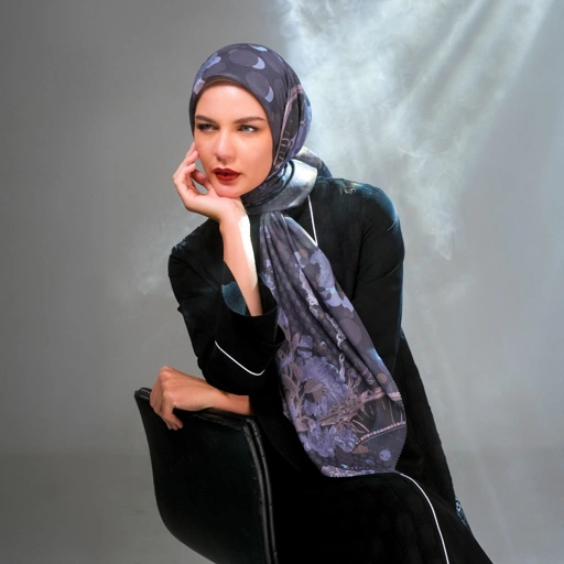 Shafira - Nessie Printed Scarf - Hijab Segi Empat Motif - Voal - Hard Box Packaging