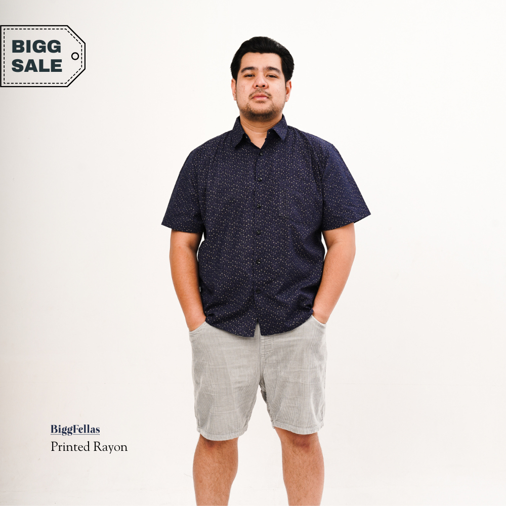BIGG FELLAS Printed Shirt Pria Big Size