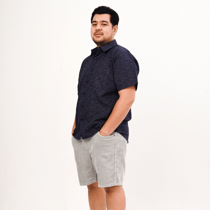 BIGG FELLAS Printed Shirt Pria Big Size