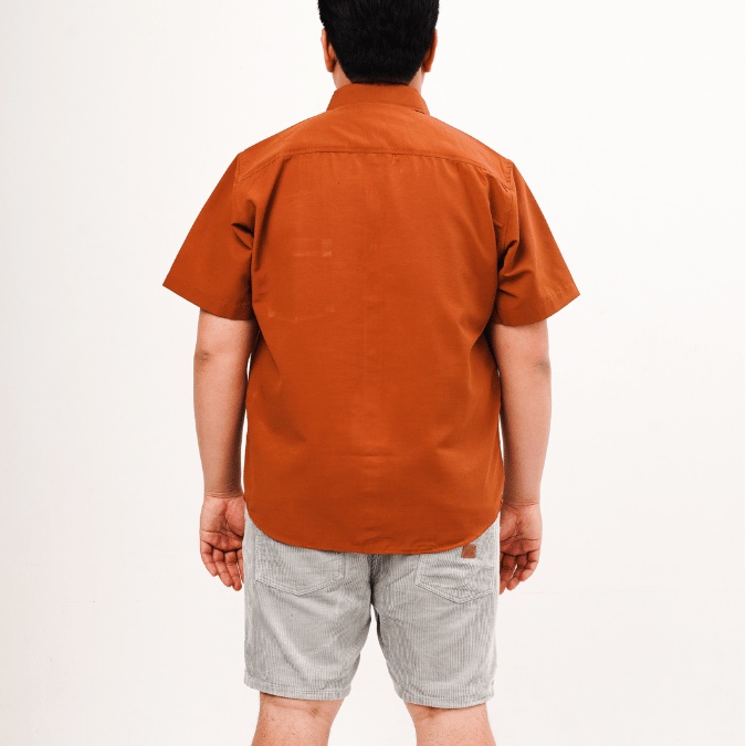 BIGG FELLAS Basic Cairo Textured Short Sleeve Shirt Pria Big Size
