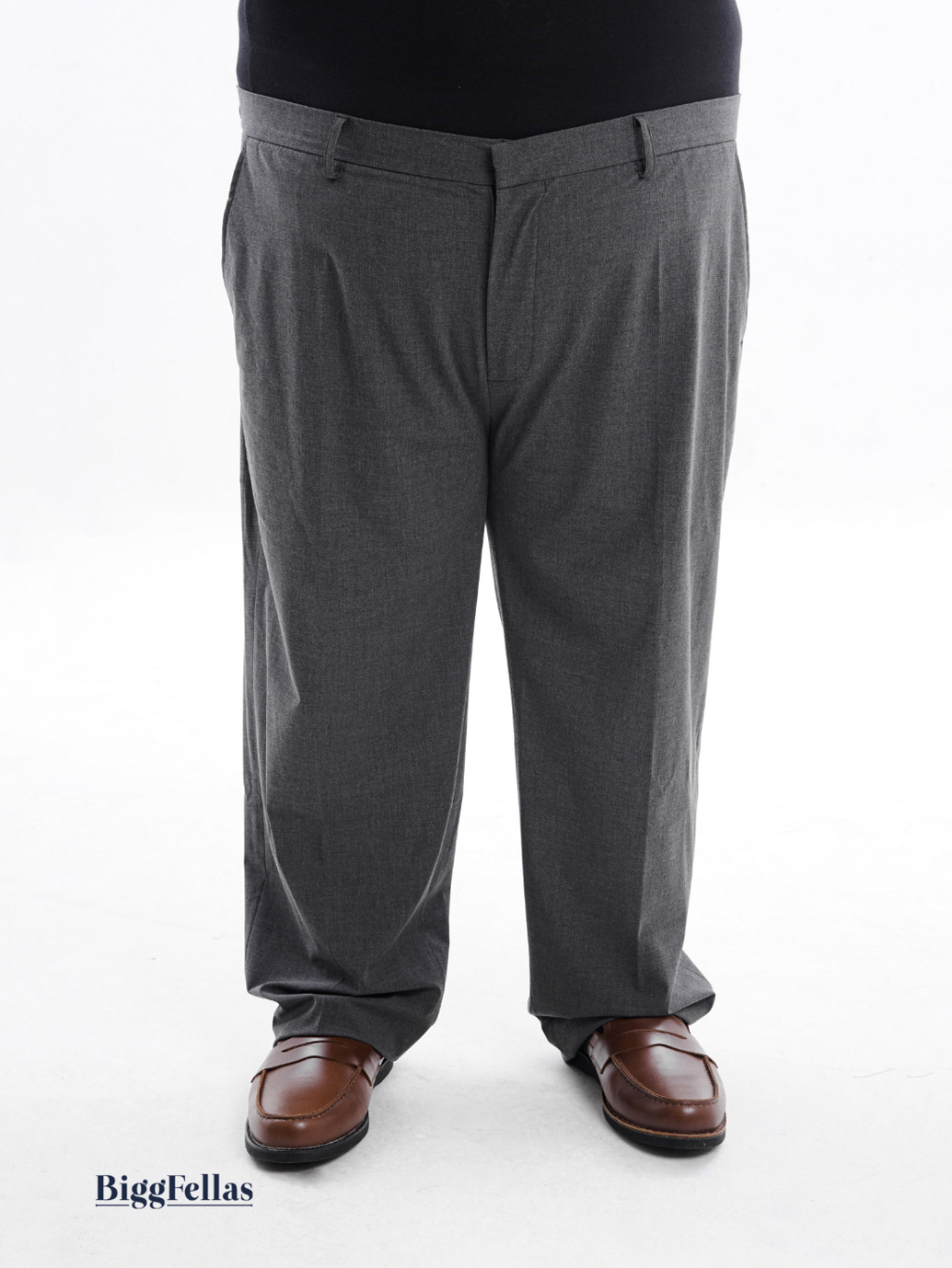 BIGG FELLAS Semi Wool Formal Trousers Celana Panjang Formal Pria Jumbo Big Size
