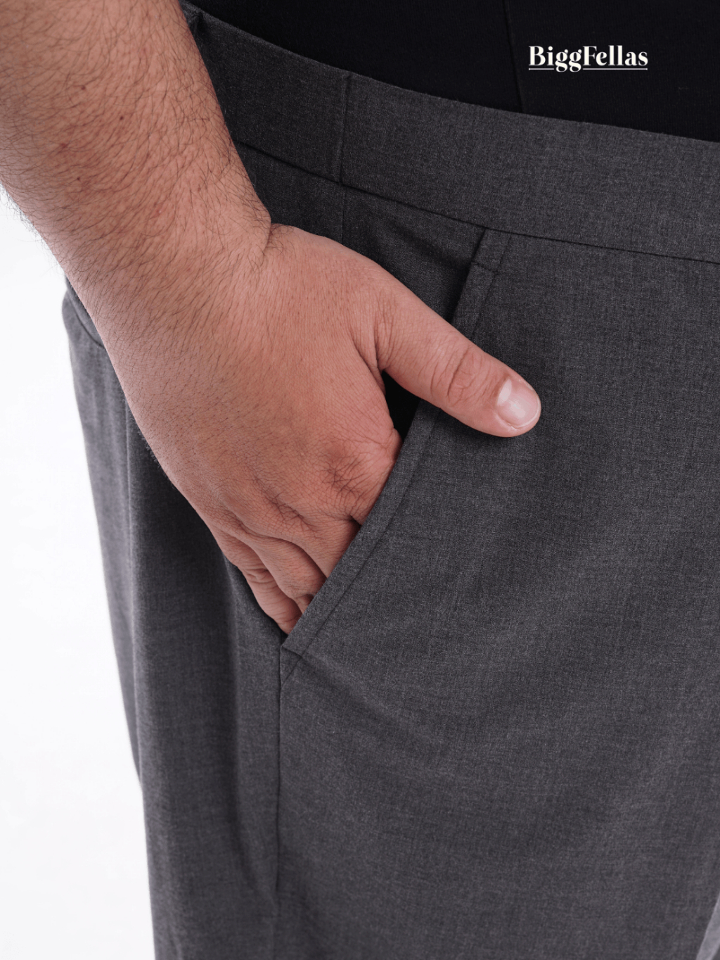 BIGG FELLAS Semi Wool Formal Trousers Celana Panjang Formal Pria Jumbo Big Size
