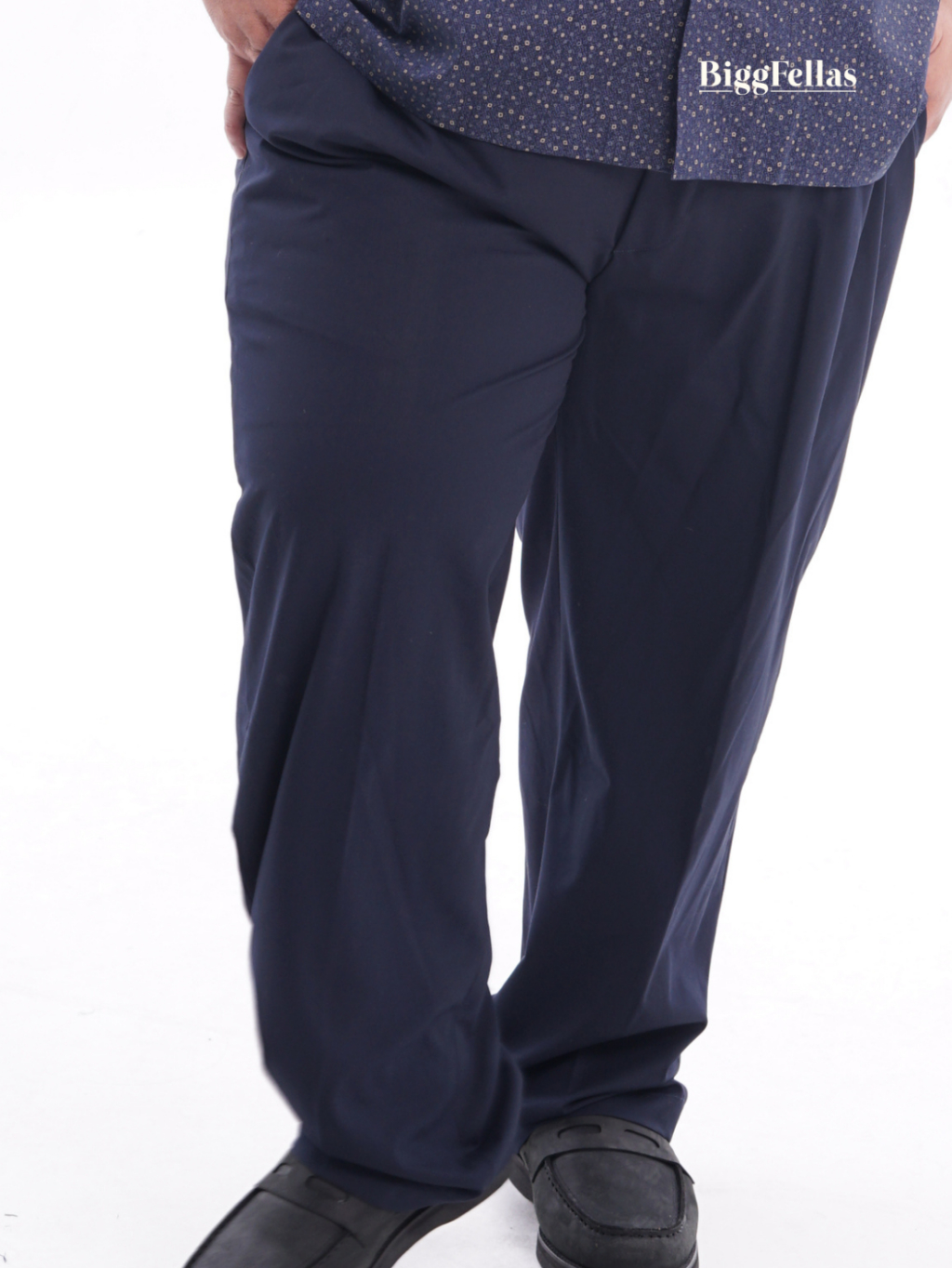 BIGG FELLAS Semi Wool Formal Trousers Celana Panjang Formal Pria Jumbo Big Size