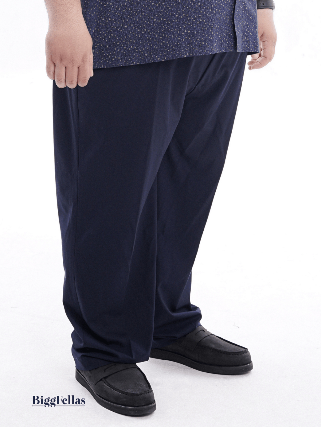 BIGG FELLAS Semi Wool Formal Trousers Celana Panjang Formal Pria Jumbo Big Size