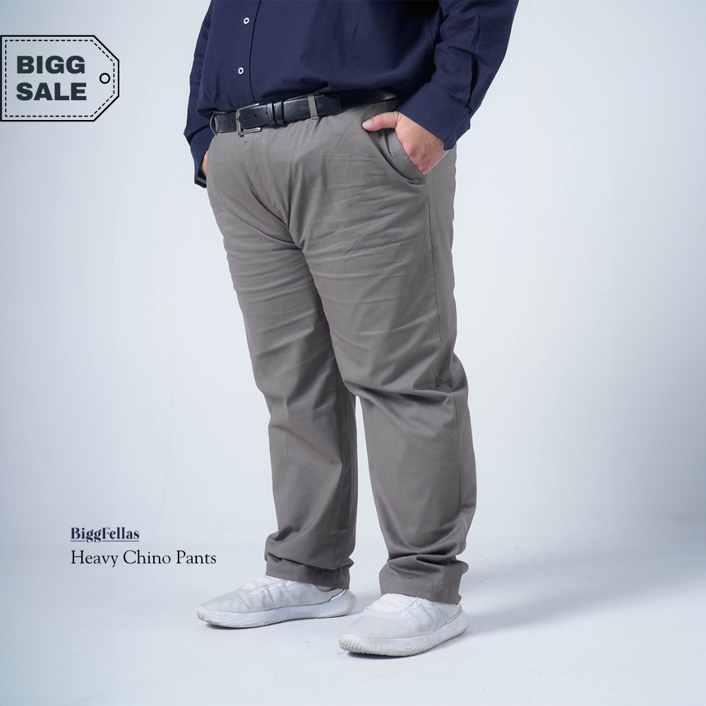 BIGG FELLAS Heavy Chinos Pants Celana Chinos Pria Big Size
