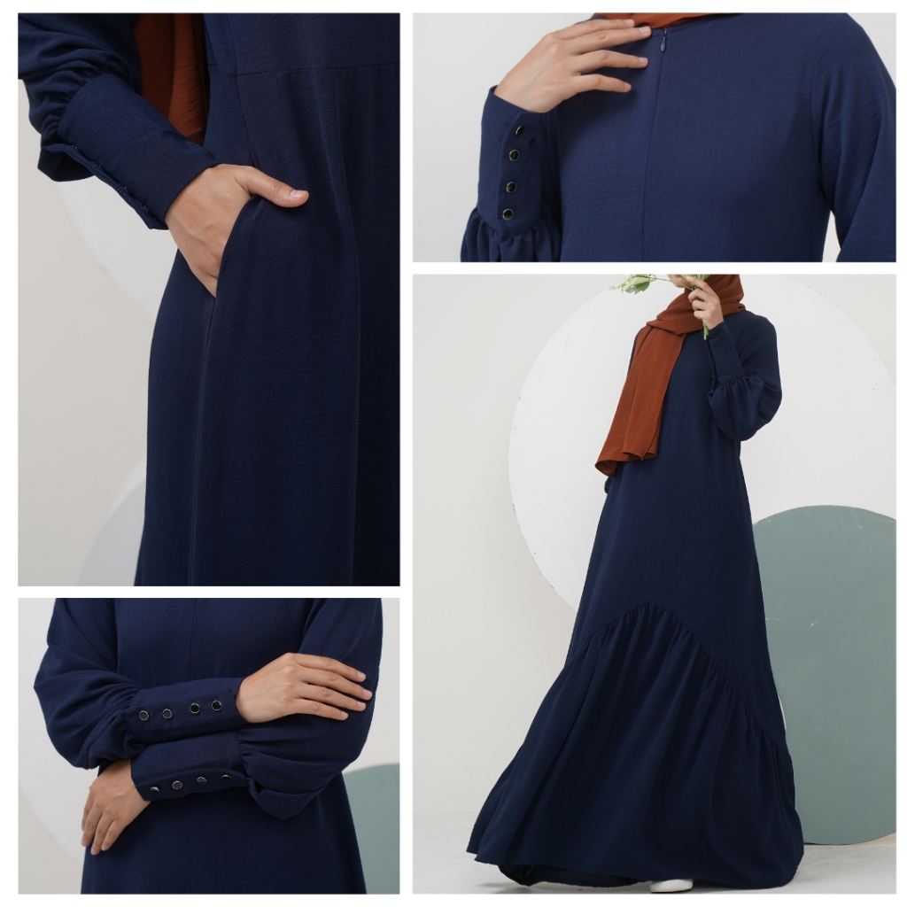 Intune Hijab Ayana Gamis Polos Abaya Premium Simple Elegan & Syar'i