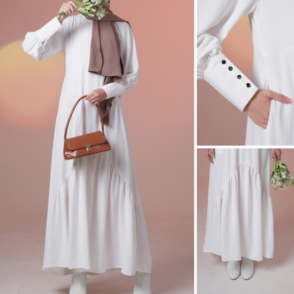 Intune Hijab Ayana Gamis Polos Abaya Premium Simple Elegan & Syar'i