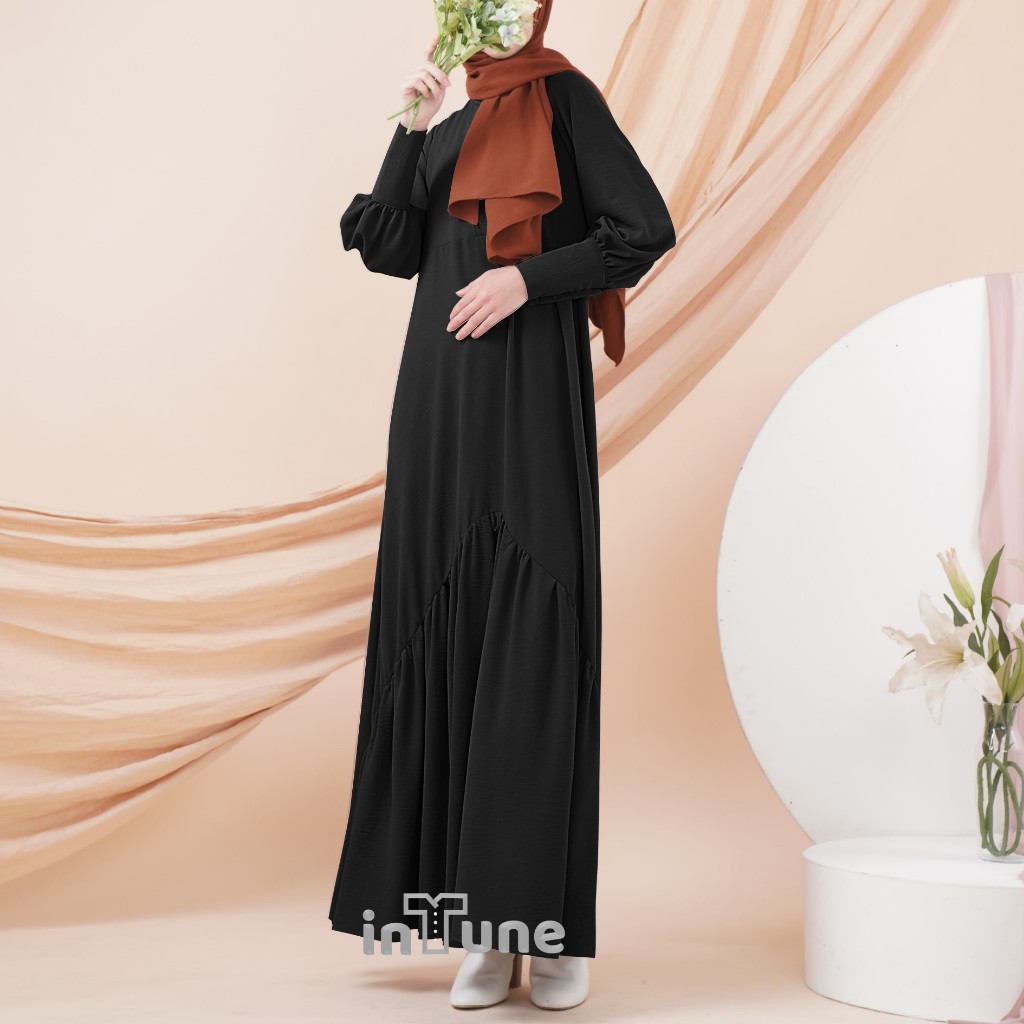 Intune Hijab Ayana Gamis Polos Abaya Premium Simple Elegan & Syar'i