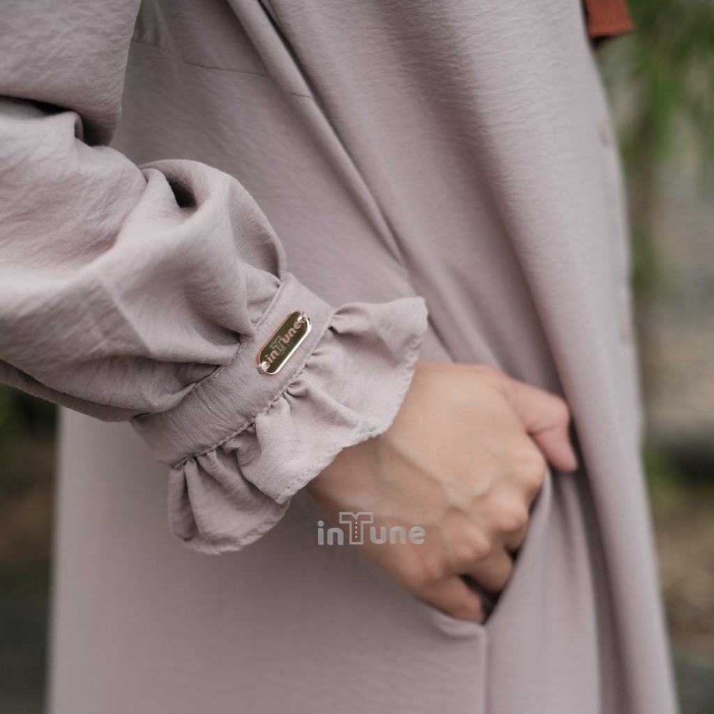 Intune Hijab Danya Gamis Premium Jasmine Air Flow Polos Abaya Simple Elegan & Syar'i