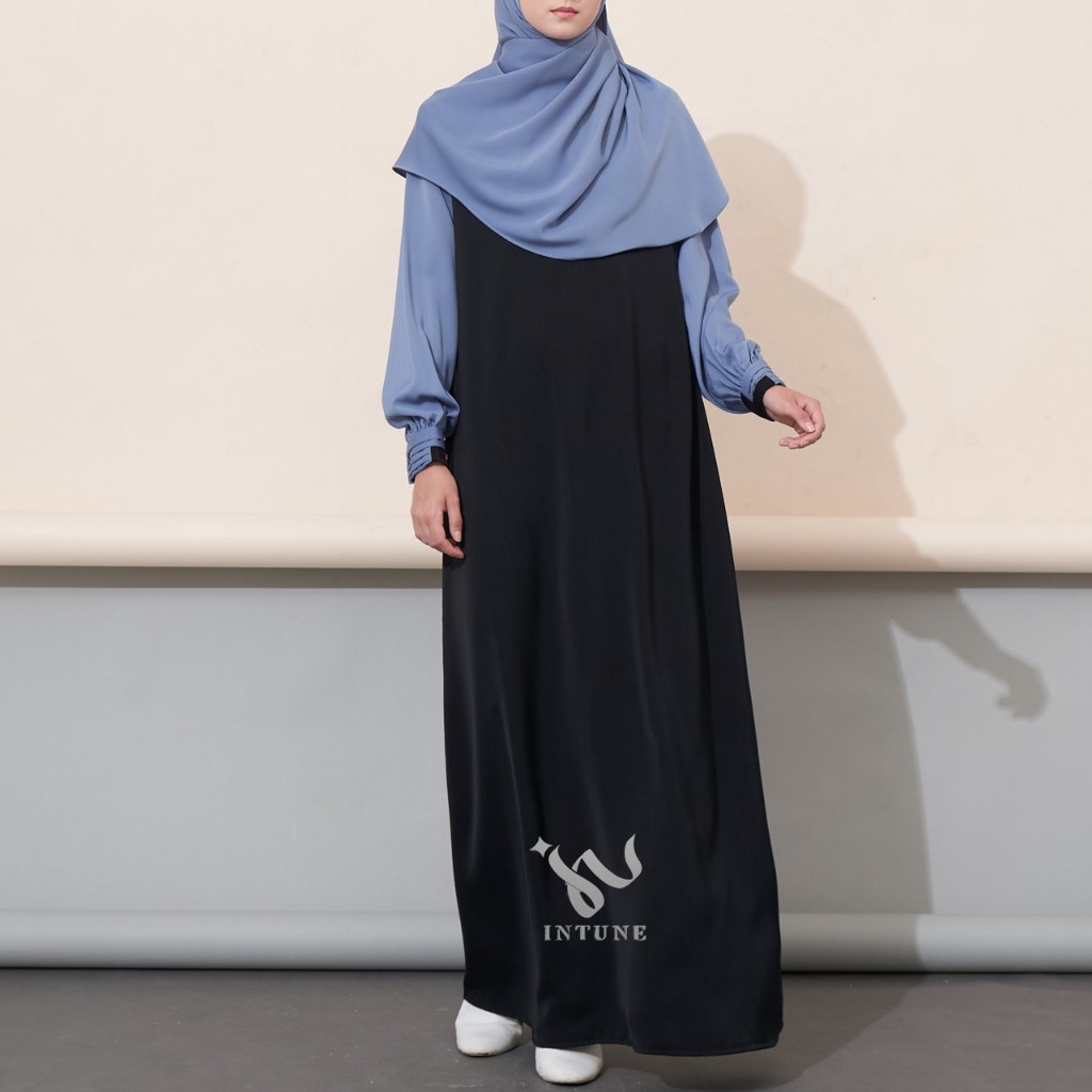 INTUNE HIJAB IQLIMA GAMIS UMROH POLOS PREMIUM KOMBINASI WARNA