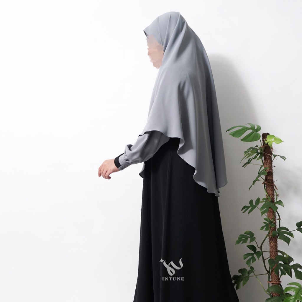 INTUNE HIJAB IQLIMA GAMIS UMROH POLOS PREMIUM KOMBINASI WARNA