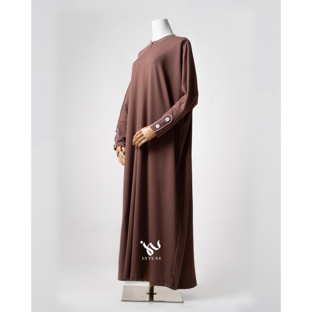 INTUNE HIJAB BAHEERA GAMIS KNIT SNOWY RIB