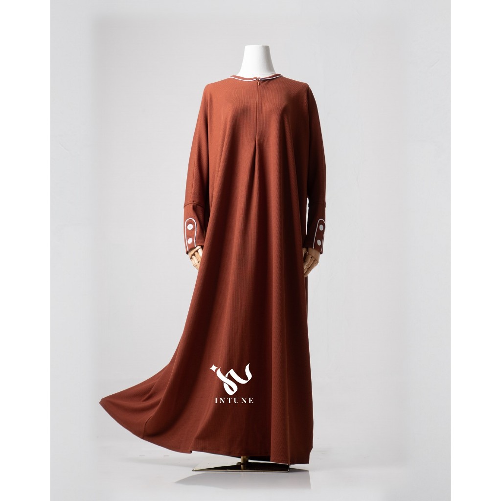 INTUNE HIJAB BAHEERA GAMIS KNIT SNOWY RIB