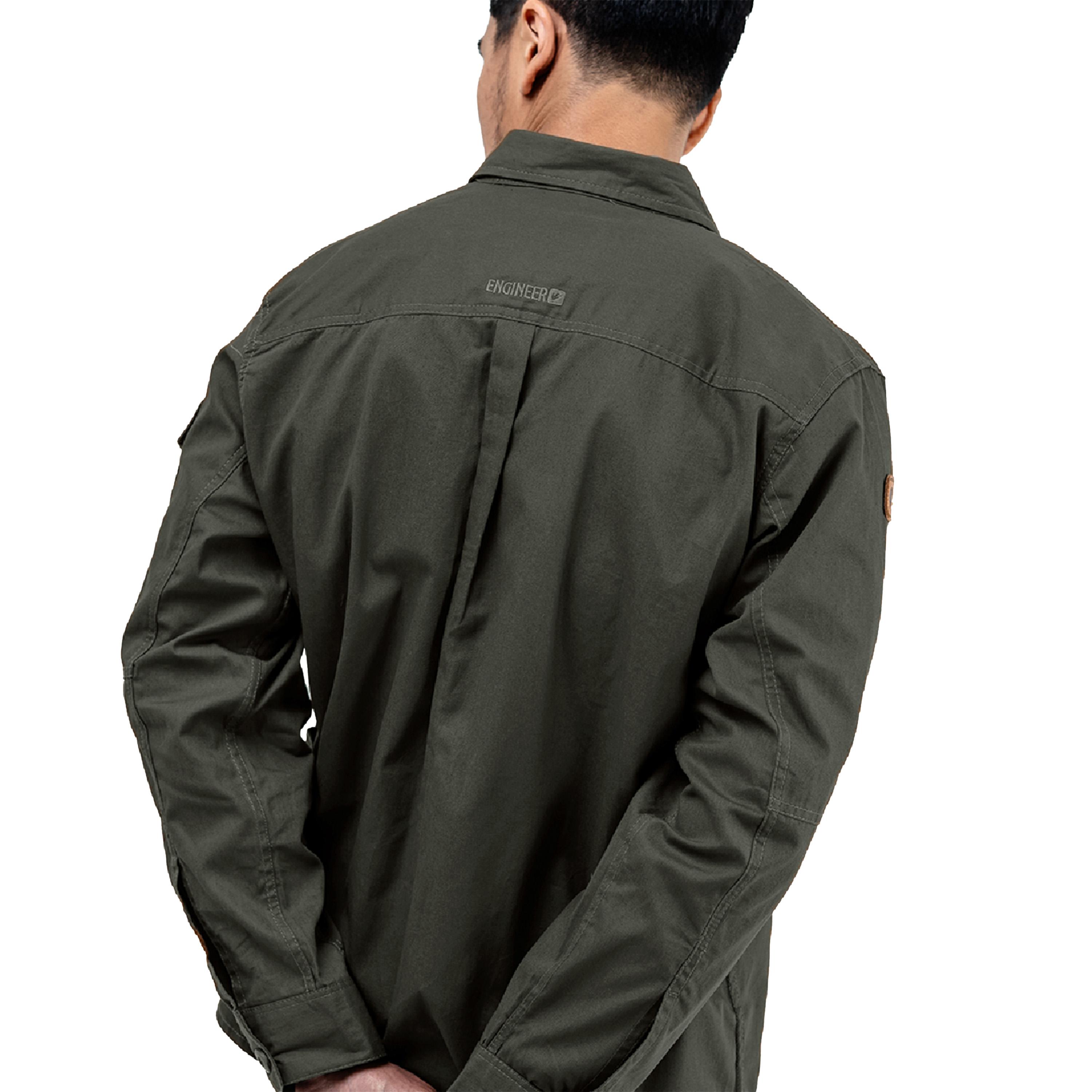 TRACTOR CHARCOAL - Casual Canvas Workshirt
