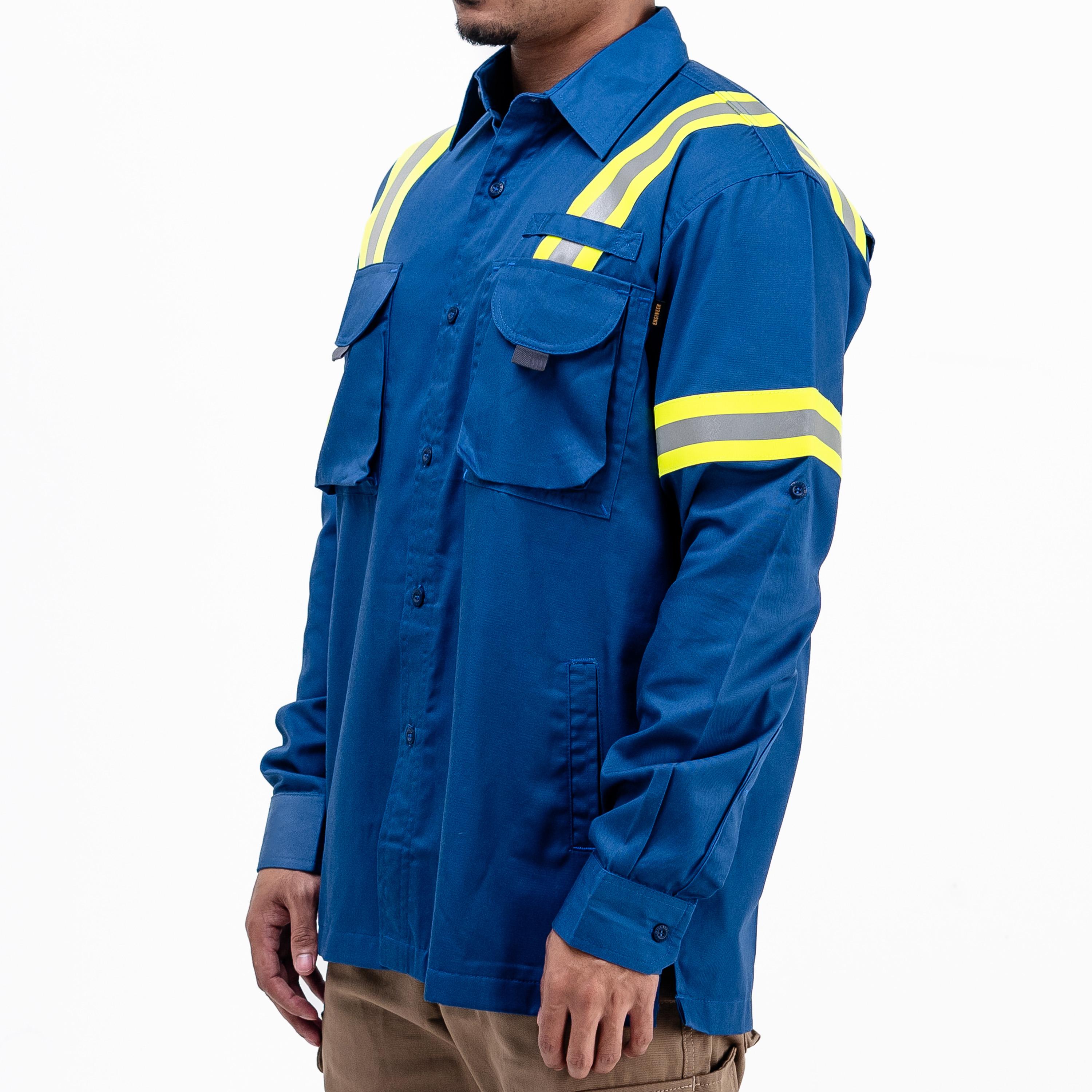 LOGGING BLUE - Safety Reflector Fieldshirt