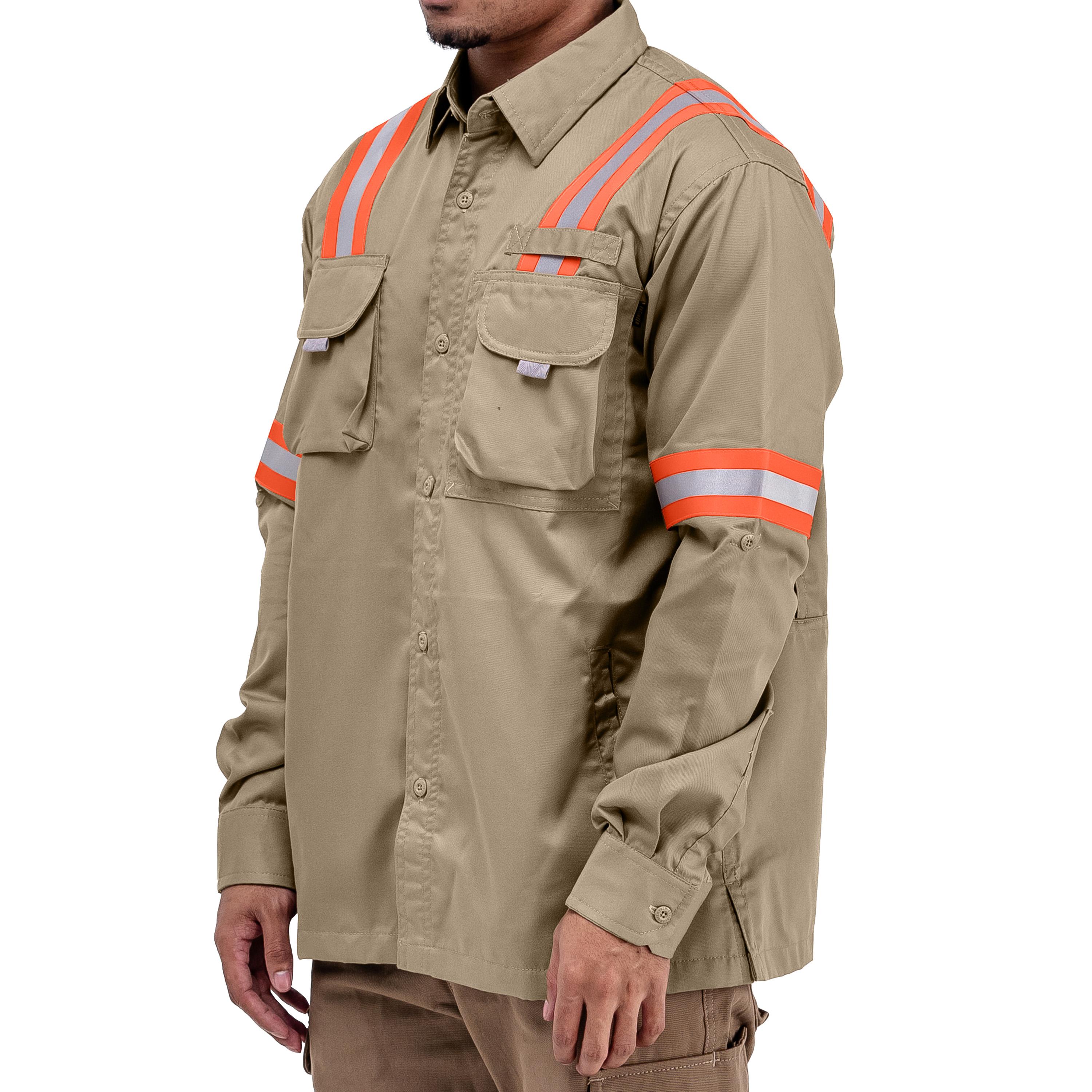 LOGGING KHAKI - Safety Reflector Fieldshirt