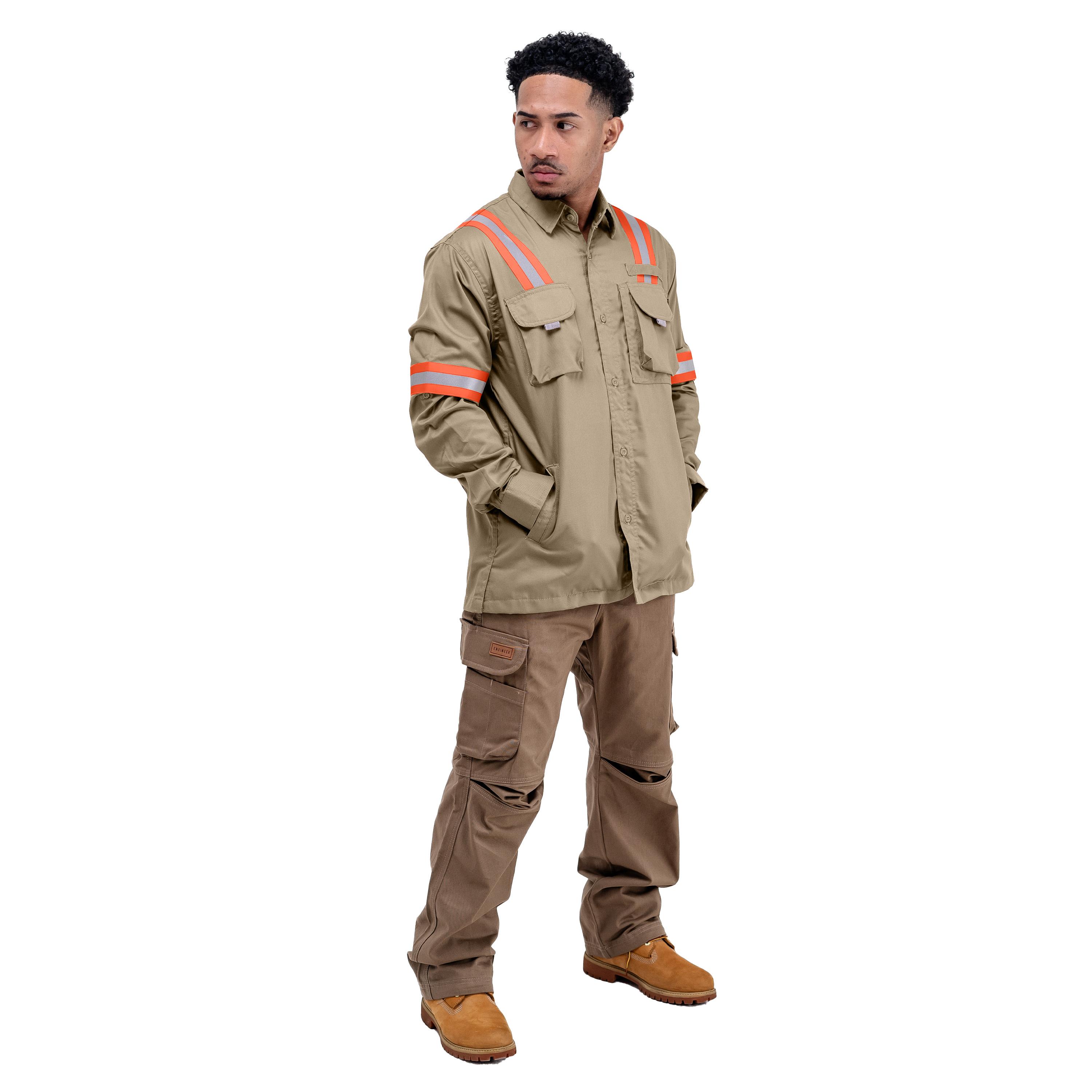 LOGGING KHAKI - Safety Reflector Fieldshirt