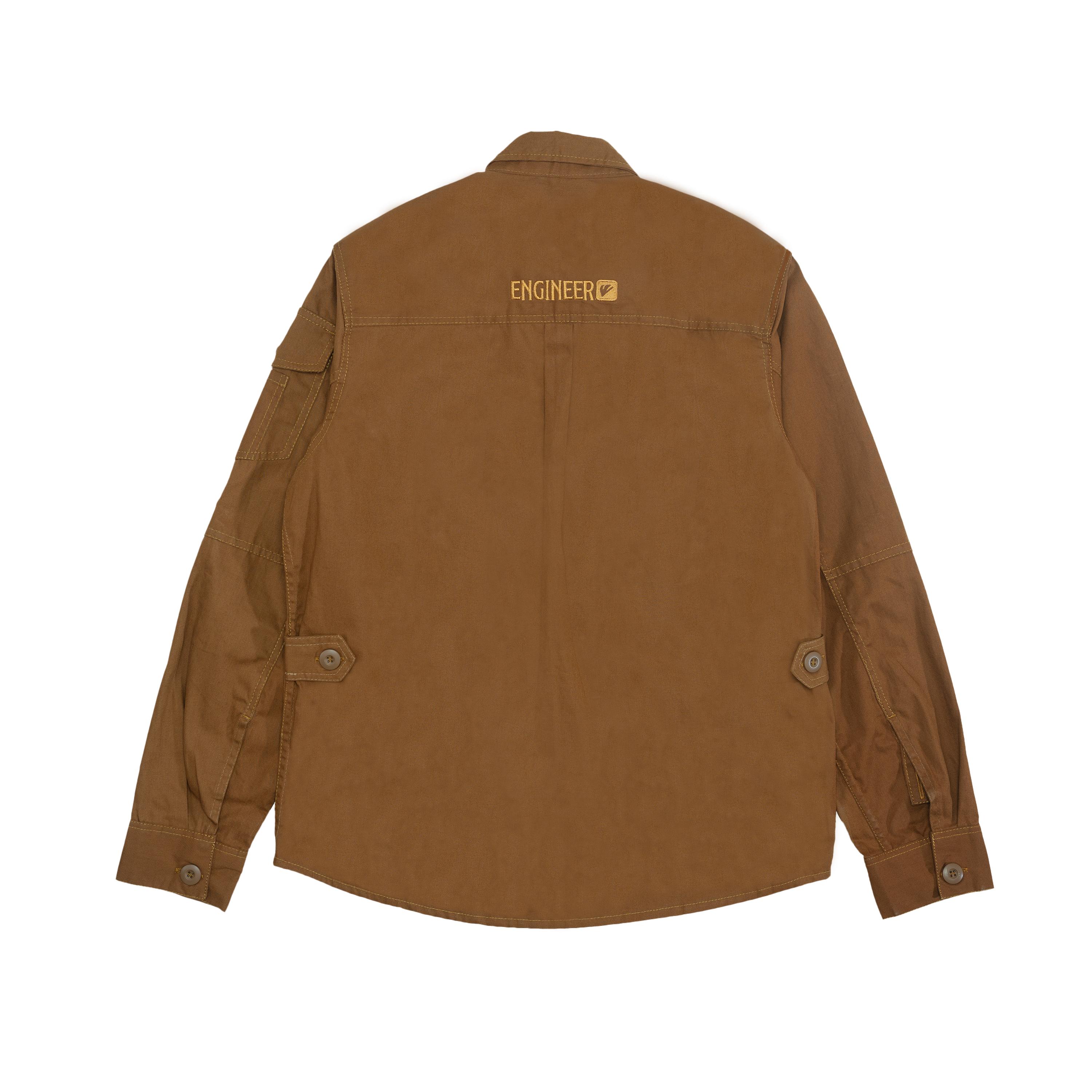 TRACTOR BROWN - Casual Canvas Workshirt