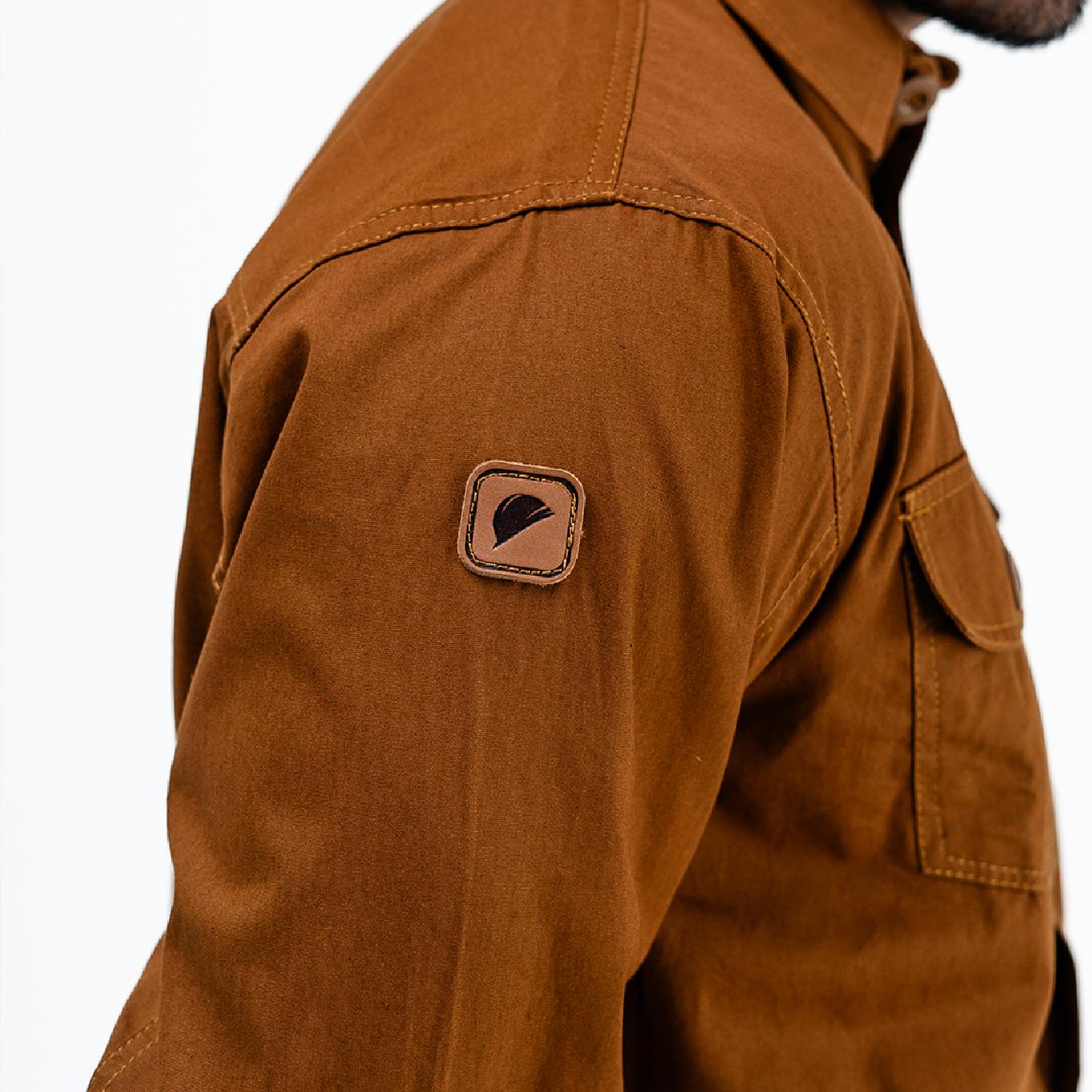 TRACTOR BROWN - Casual Canvas Workshirt