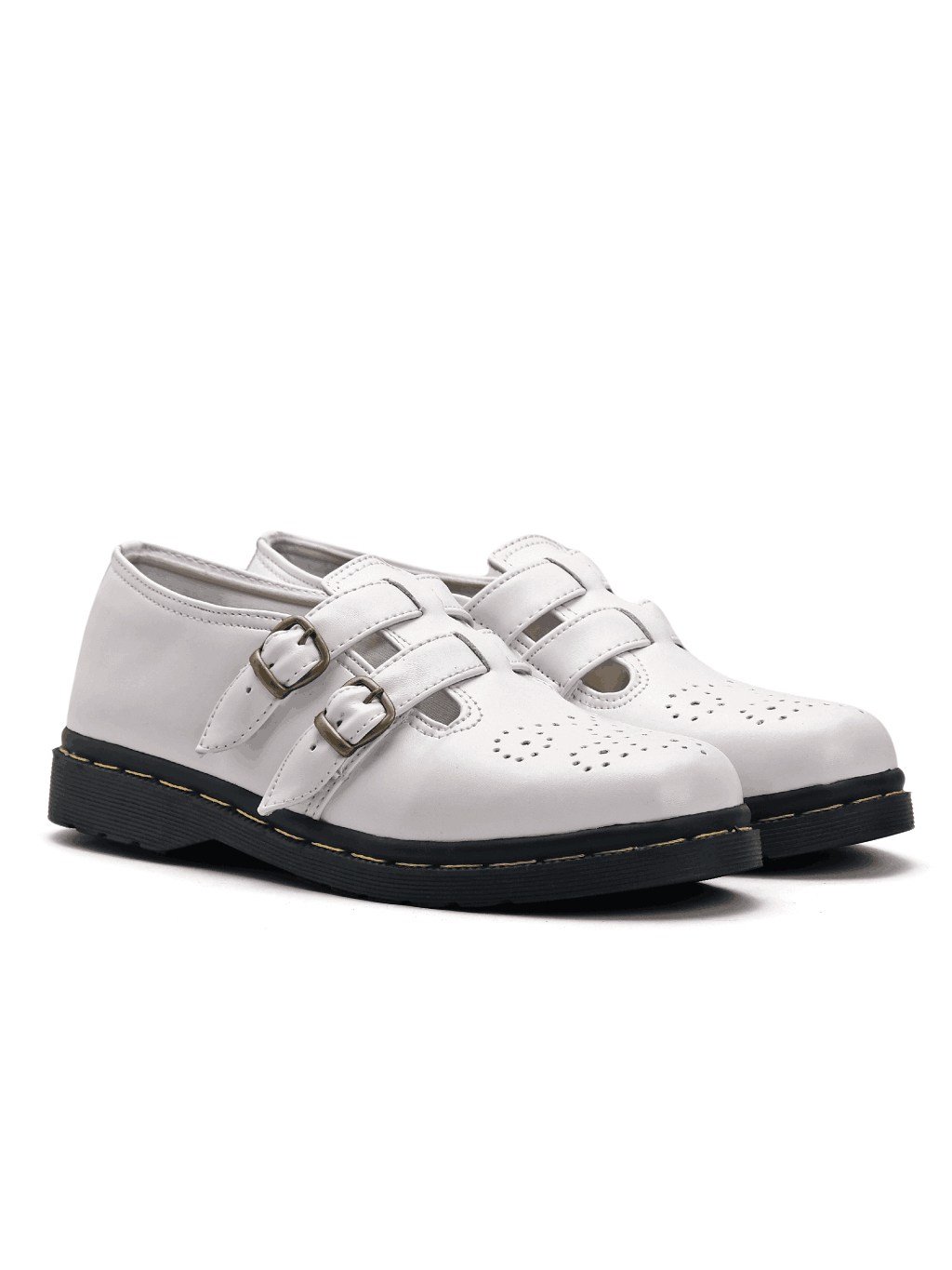 Sepatu Catless Valencia White - Sepatu Slip On Loafers Boots Kulit Wanita