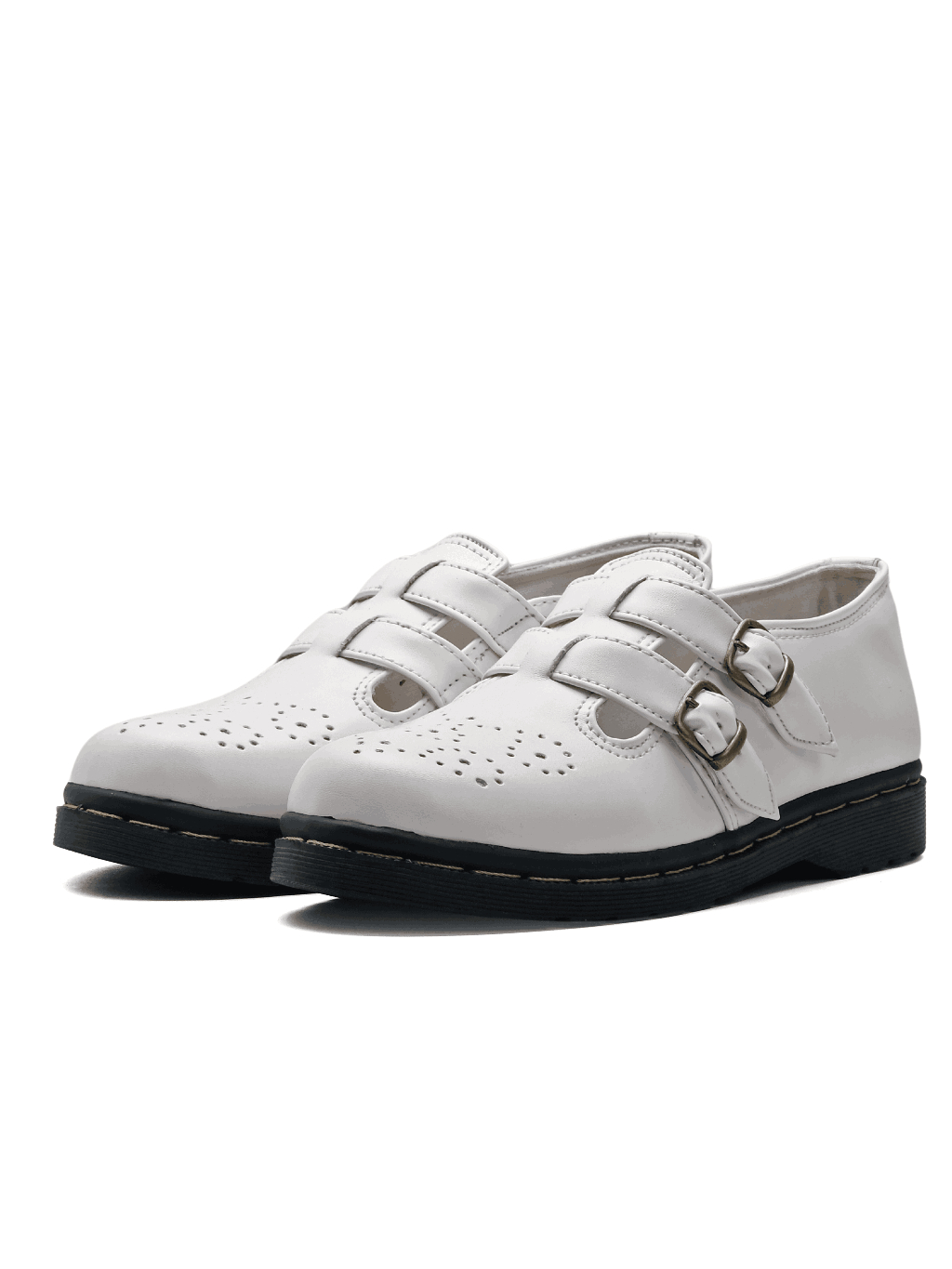 Sepatu Catless Valencia White - Sepatu Slip On Loafers Boots Kulit Wanita