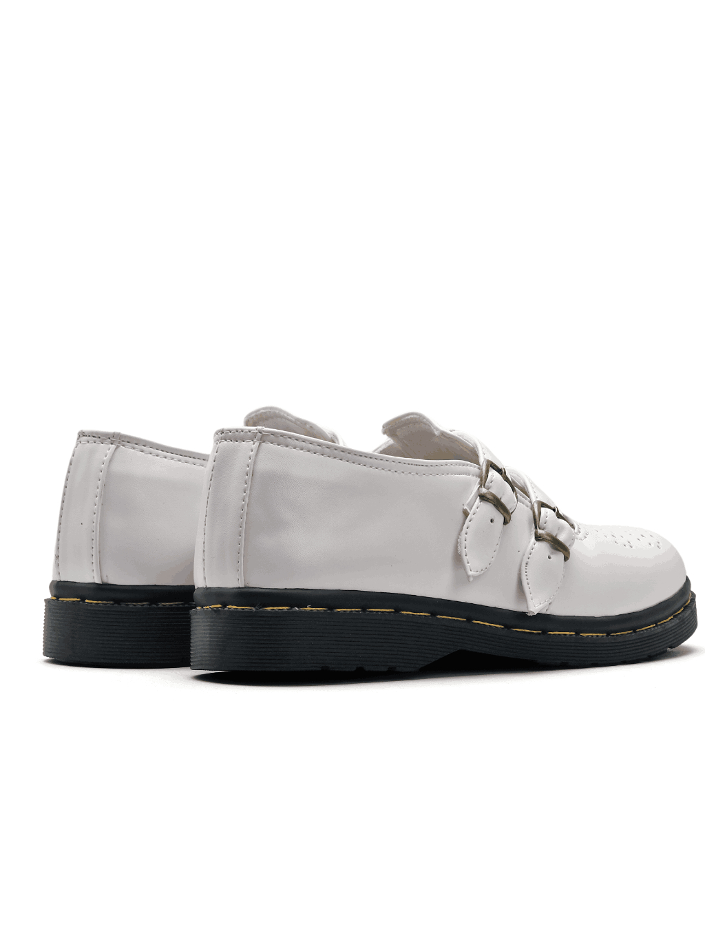 Sepatu Catless Valencia White - Sepatu Slip On Loafers Boots Kulit Wanita