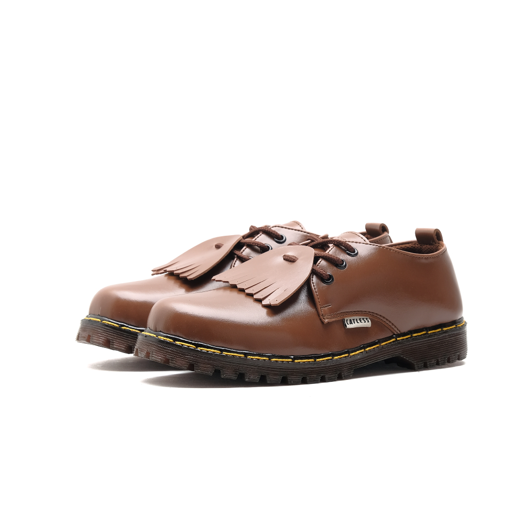 Sepatu Catless Ohio Tan - oxford casual formal Loafers Boots Kulit