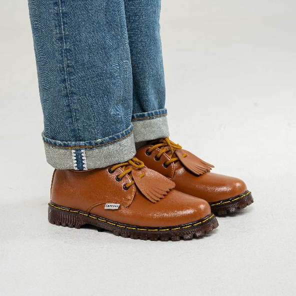 Sepatu Catless Ohio Tan - oxford casual formal Loafers Boots Kulit