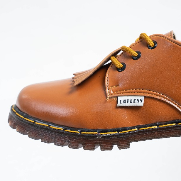 Sepatu Catless Ohio Tan - oxford casual formal Loafers Boots Kulit