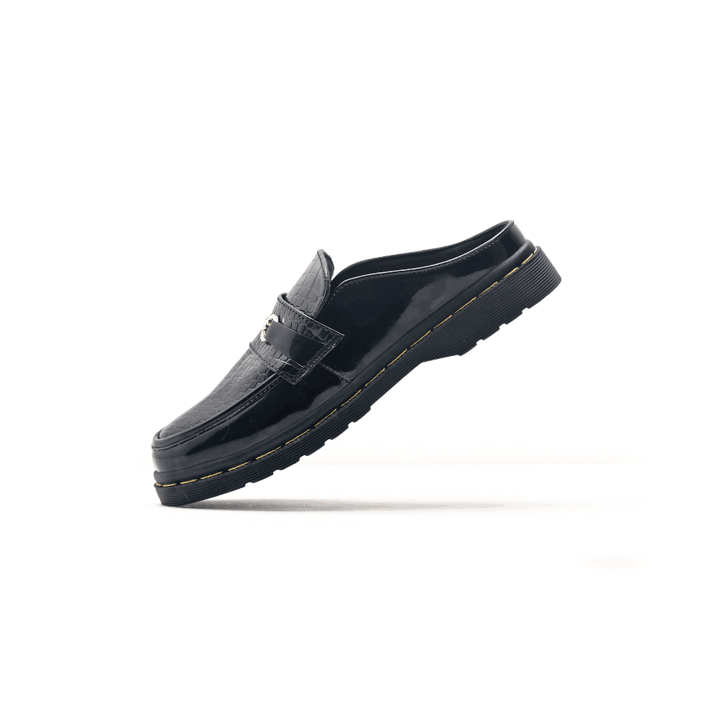 Catless Dark Late - Sandal Slip On Loafers Boots Kulit Wanita