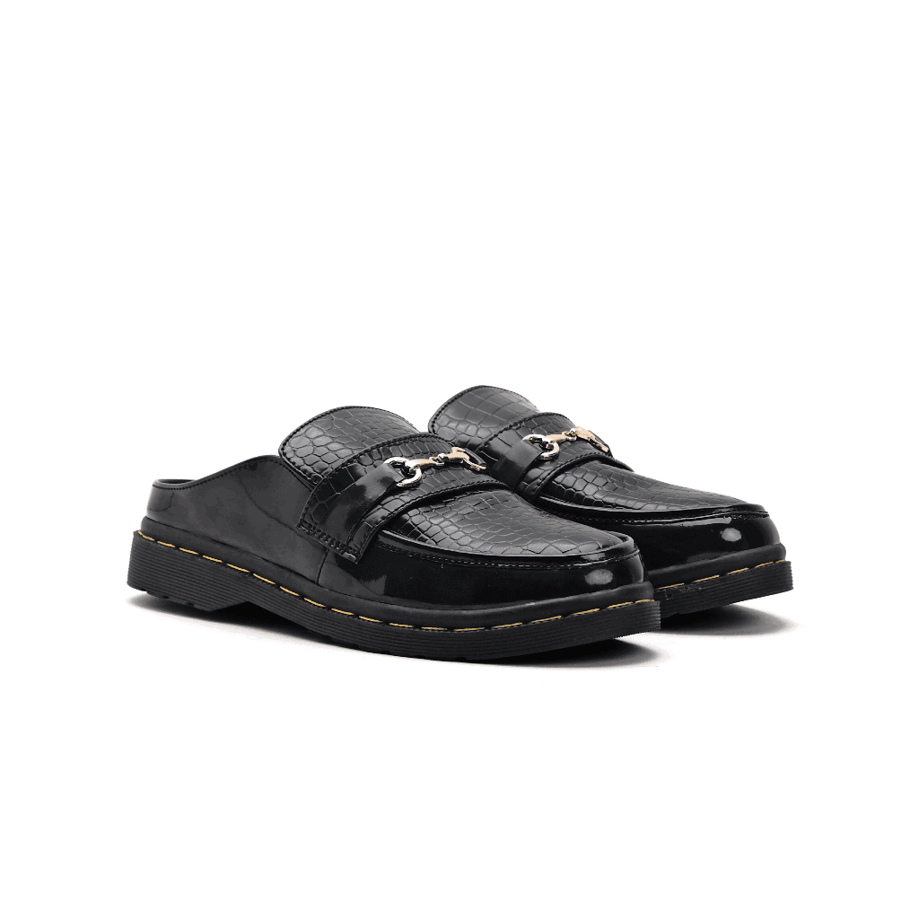 Catless Dark Late - Sandal Slip On Loafers Boots Kulit Wanita