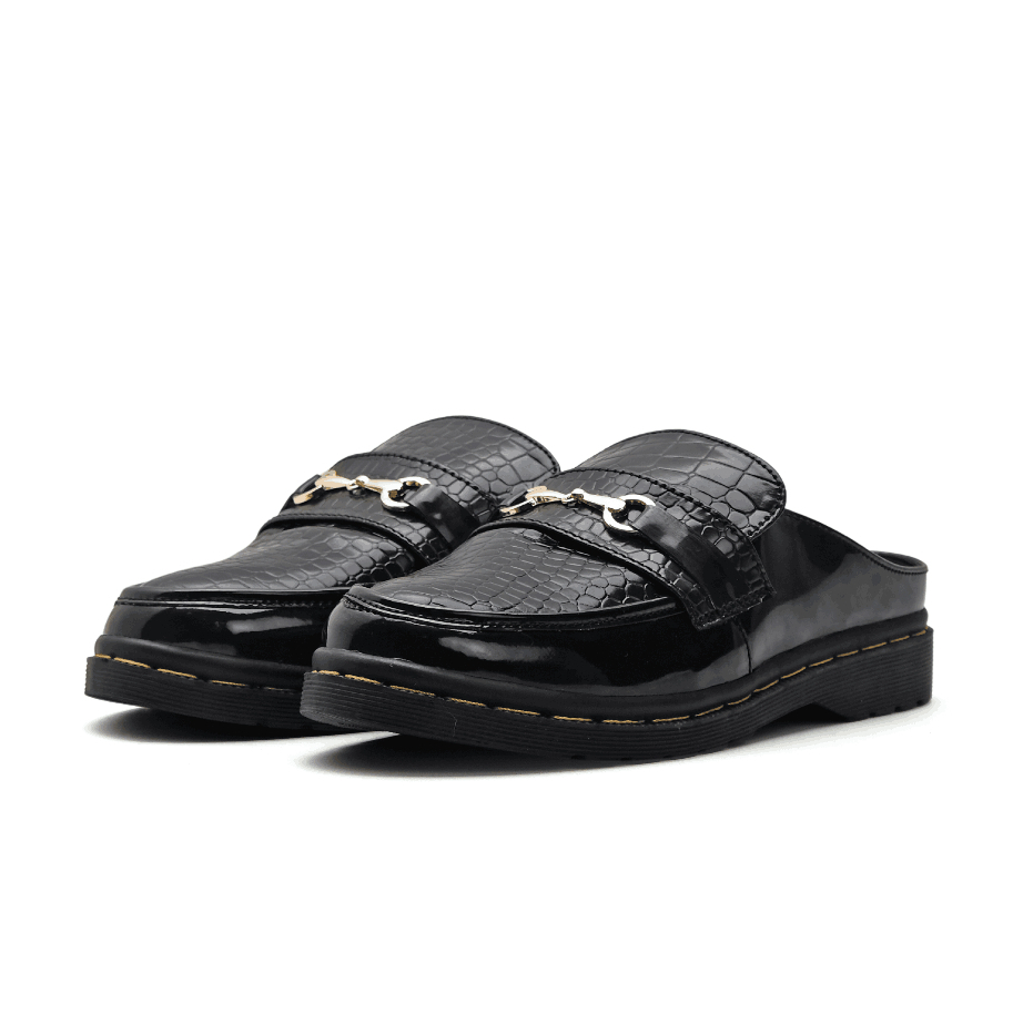 Catless Dark Late - Sandal Slip On Loafers Boots Kulit Wanita