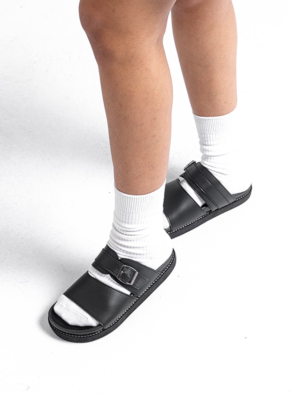 Catless - Louie Black - Sandal Slide Pria Slop Casual Outdoor