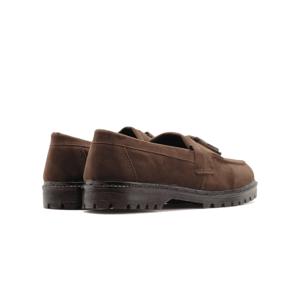 Sepatu Catless Suede Berlin Brown - Sepatu Slip On Pria Loafers Boots Suede