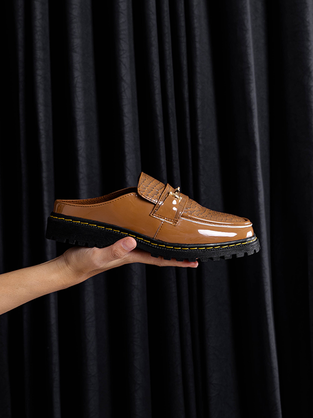 Catless Latte Brown  - Sandal Slip On Loafers Boots Kulit Wanita