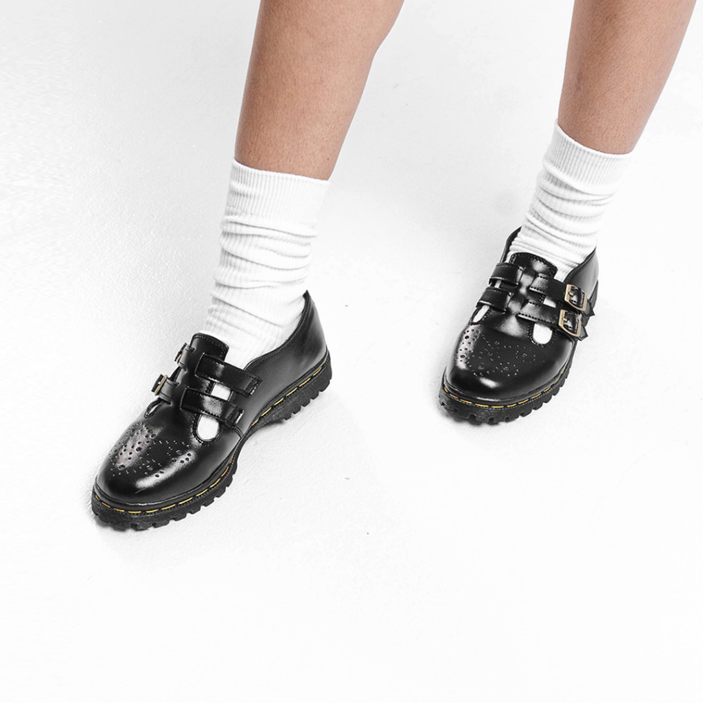 Sepatu Catless Valencia Black - Sepatu Slip On Loafers Boots Kulit Wanita
