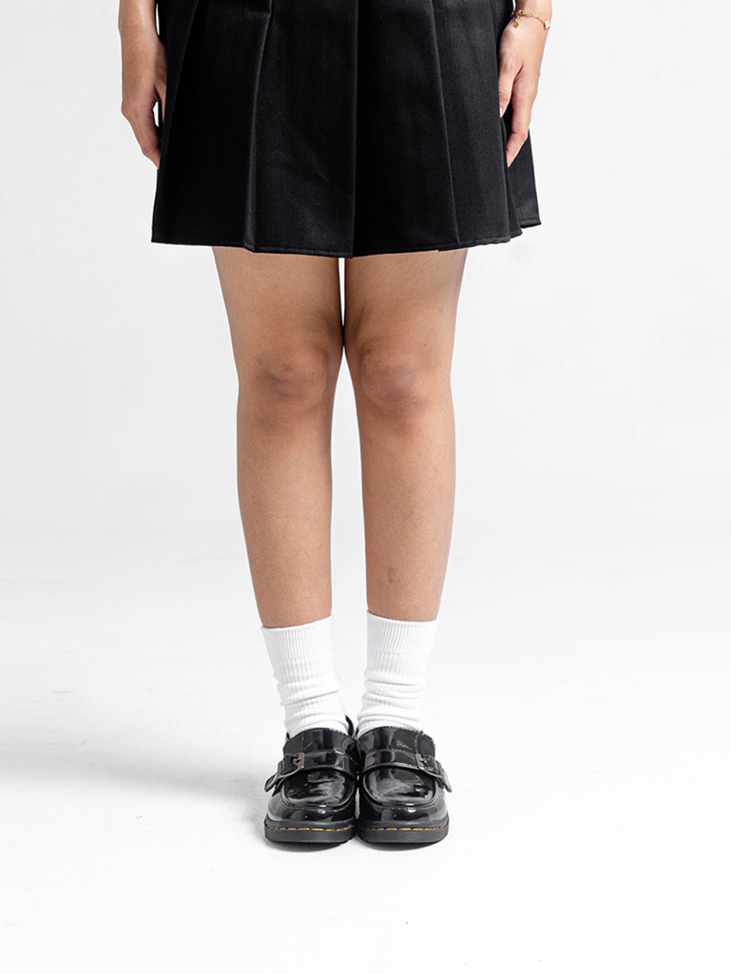 Sepatu Catless tirana Hitam - Sepatu Slip On Loafers Boots Kulit Wanita