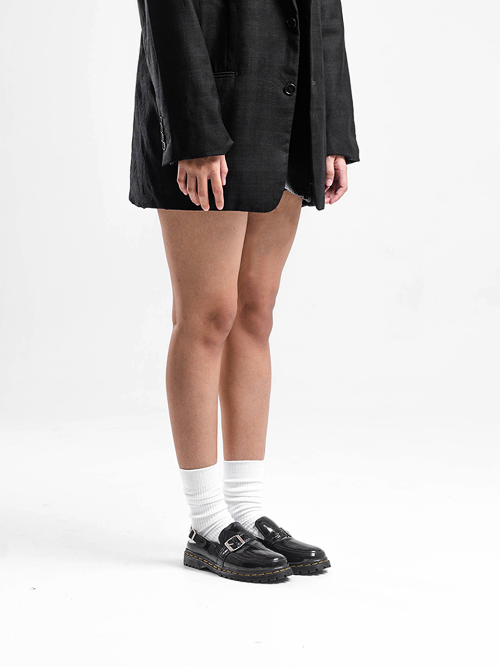 Catless Sevila Black - Sepatu Sandal Slip On Loafers Boots Kulit Wanita