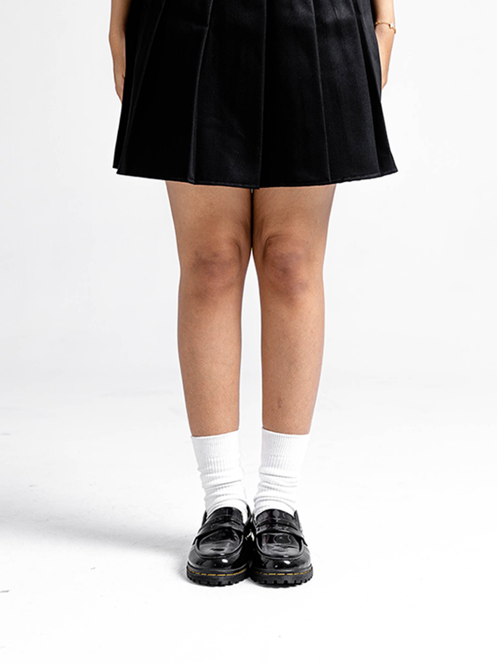 Sepatu Catless Andora Hitam - Sepatu Slip On Loafers Boots Kulit Wanita